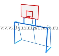 Ворота для мини-футбола с баскетбольным щитом 